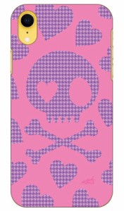 千鳥柄スカルピンクと紫 design by ARTWORK / for iPhone XR/Apple Coverfull ケース クリア スマホカバー スマホケース アイフォン カバ