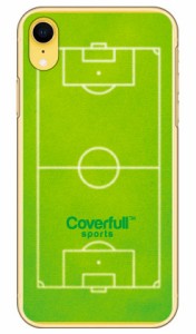 サッカーコート グリーン（クリア） / for iPhone XR/Apple Coverfull ハードケース iphoneXR ケース iphoneXR カバー ケース アイフォー