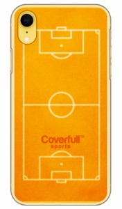 サッカーコート オレンジ（クリア） / for iPhone XR/Apple Coverfull ハードケース iphoneXR ケース iphoneXR カバー ケース アイフォー