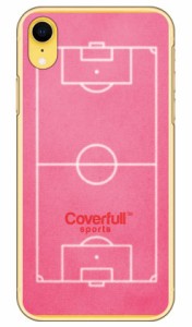サッカーコート ピンク（クリア） / for iPhone XR/Apple Coverfull ハードケース iphoneXR ケース iphoneXR カバー ケース アイフォーン