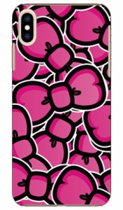 リボン ピンク / for iPhone XS Max/Apple SECOND SKIN ケース クリア スマホカバー スマホケース アイフォン カバー アイフォーン 透明 