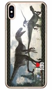 Dinosaur Design 恐竜デザインシリーズ 「デイノニクスとテノントサウルス」 （クリア） / for iPhone XS Max/Apple ハードケース iphone