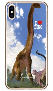 Dinosaur Design 恐竜デザインシリーズ 「ブラキオサウルスとアロサウルス_A」 （クリア） / for iPhone XS Max/Apple ハードケース ipho