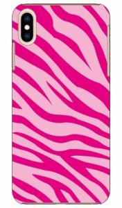 ゼブラパターン ピンク / for iPhone XS Max/Apple SECOND SKIN ケース クリア スマホカバー スマホケース アイフォン カバー アイフォー