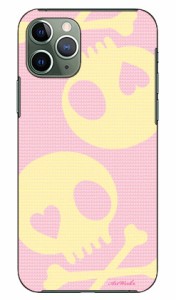 スカル ピンク×イエロー design by ARTWORK / for iPhone 11 Pro/Apple Coverfull ケース クリア スマホカバー スマホケース アイフォン