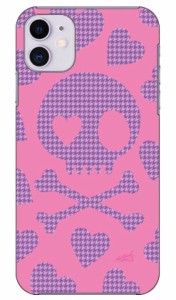 千鳥柄スカルピンクと紫 design by ARTWORK / for iPhone 11/Apple Coverfull ケース クリア スマホカバー スマホケース アイフォン カバ