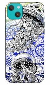 kion 「Jellyfish yellow＆blue」 iPhone14 Plus(6.7インチ) Apple SECOND SKIN 受注生産 スマホケース ハードケース iphone14 plus 6.7i