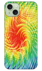 Tie dye イエローレッド design by ROTM / for iPhone 15 Plus ケース iphone15 本体 保護 iphone ケース iphone15 ハードケース iphone1