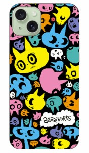 aaaaiWORKS 「ねこちゃん （ネオン）」 / for iPhone 15 Plus ケース iphone15 本体 保護 iphone ケース iphone15 ハードケース iphone15