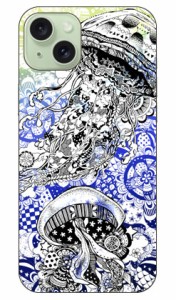 kion 「Jellyfish yellow＆blue」 / for iPhone 15 Plus ケース iphone15 本体 保護 iphone ケース iphone15 ハードケース iphone15 スマ