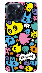 aaaaiWORKS 「ねこちゃん （ネオン）」 / for iPhone 15 Pro Max ケース iphone15 Pro Max 本体 保護 iphone ケース iphone15 Pro Max ハ