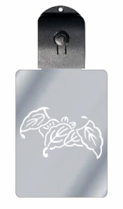 光るキーホルダー 家紋シリーズ 陰蝙蝠柏 （かげこうもりがしわ） USB充電 バッグチャーム LEDライト 夜道 交通安全 防犯 誕生日 プレゼ