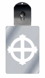 光るキーホルダー 家紋シリーズ 花轡 （はなくつわ） USB充電 バッグチャーム LEDライト 夜道 交通安全 防犯 誕生日 プレゼント ギフト 