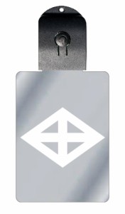 光るキーホルダー 家紋シリーズ 轡菱 （くつわひし） USB充電 バッグチャーム LEDライト 夜道 交通安全 防犯 誕生日 プレゼント ギフト 