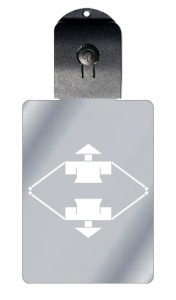 光るキーホルダー 家紋シリーズ 豆造菱 （まめぞうびし） USB充電 バッグチャーム LEDライト 夜道 交通安全 防犯 誕生日 プレゼント ギフ