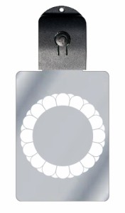 光るキーホルダー 家紋シリーズ 八重菊輪?(やえきくわ) USB充電 バッグチャーム LEDライト 夜道 交通安全 防犯 誕生日 プレゼント ギフト
