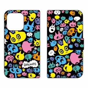 手帳型スマートフォンケース aaaaiWORKS 「ねこちゃん（ネオン）」 / for iPhone 13 Pro Max/Apple SECOND SKIN iphone13promax ケース 