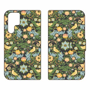 手帳型スマートフォンケース SINDEE 「Mystical Flower （グリーン）」 / for Galaxy S22 Ultra SCG14 SC-52C au docomo SECOND SKIN scg