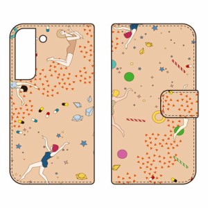 手帳型スマートフォンケース YOKEY 「Milky Way」 / for Galaxy S22 SCG13 SC-51C au docomo SECOND SKIN スマホケース 手帳型ケース scg