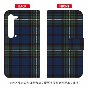 手帳型スマートフォンケース 「トラッドチェック ブラックウォッチ」 / for AQUOS R5G SHG01/au SECOND SKIN sh-51a 908sh ケース aquos 