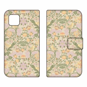 手帳型スマートフォンケース SINDEE 「Mystical Flower （ベージュ）」 / for AQUOS sense5G SHG03/au SECOND SKIN aquas sense5G sh-53a