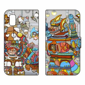 手帳型スマートフォンケース 秘密ロボット研究所 design by 326 / for AQUOS wish SHG06/au SECOND SKIN スマホケース shg06 ケース aquo