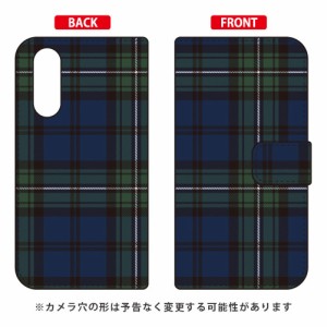 手帳型スマートフォンケース 「トラッドチェック ブラックウォッチ」 / for Galaxy A41 SCV48/au SECOND SKIN galaxy a41 ケース ギャラ