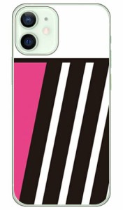 PINK ＆ BLACK ピンク （クリア） design by ROTM / for iPhone 12 mini/Apple SECOND SKIN スマホケース ハードケース アップル iphone1