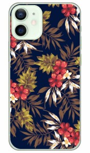 リゾートフラワー ネイビー （クリア） / for iPhone 12 mini/Apple SECOND SKIN スマホケース ハードケース アップル iphone12 mini iph