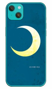 宣弘社ヒーローシリーズ 月光仮面（三日月ブルー） （クリア） design by figeo / for iPhone14 Plus Apple Coverfull ハードケース ipho