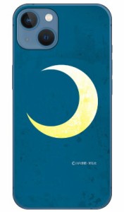 宣弘社ヒーローシリーズ 月光仮面（三日月ブルー） （クリア） design by figeo / for iPhone 13 mini Apple Coverfull スマホケース ハ