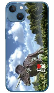 Dinosaur Design 恐竜デザインシリーズ 「トリケラトプス」 （クリア） / for iPhone 13 mini Apple スマホケース ハードケース アップル