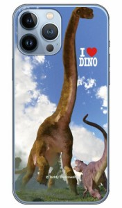 Dinosaur Design 恐竜デザインシリーズ 「ブラキオサウルスとアロサウルス_A」 （クリア） / for iPhone 13 Pro Max/Apple アップル ipho