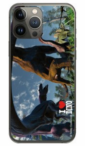 Dinosaur Design 恐竜デザインシリーズ 「ブラキオサウルスとアロサウルス_B」 （クリア） / for iPhone 13 Pro/Apple ハードケース アッ