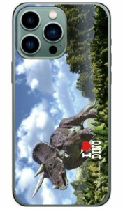 Dinosaur Design 恐竜デザインシリーズ 「トリケラトプス」 （クリア） / for iPhone 14 Pro Max Apple iphone14promax ケース iphone14p