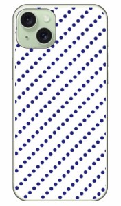 ドットストライプ ホワイト×ネイビー （クリア） / for iPhone 15 Plus ケース iphone15 本体 保護 iphone ケース iphone15 ハードケー