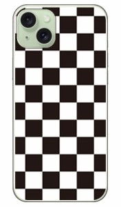 チェッカーフラッグ ブラック×ホワイト （クリア） / for iPhone 15 Plus ケース iphone15 本体 保護 iphone ケース iphone15 ハードケ