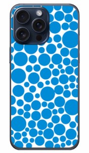 バブルドット ホワイト×ブルー （クリア） / for iPhone 15 Pro Max ケース iphone15 本体 保護 iphone ケース iphone15 ハードケース i