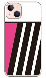 PINK ＆ BLACK ピンク （クリア） design by ROTM / for iPhone 13/Apple SECOND SKIN ハードケース アップル iphone13 ケース iphone13 