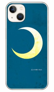 宣弘社ヒーローシリーズ 月光仮面（三日月ブルー） （クリア） design by figeo / for iPhone14 Apple Coverfull ハードケース iphone14 