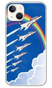 SAPエアプレインシリーズ T-4ブルーインパルス 虹 （クリア） / for iPhone14 Apple Coverfull ハードケース iphone14 ケース iphone14 