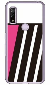 PINK ＆ BLACK ピンク （クリア） design by ROTM / for arrows We FCG01/au SECOND SKIN arrows we fcg01 ケース arrows we fcg01 カバ