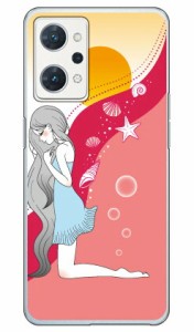 Wavelet （クリア） design by いせきあい / for OPPO Reno7 A OPG04 au Y!mobile Coverfull oppo reno7 a opg04 a201op ケース oppo ren