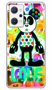 Code；C 「LOVE PANDA」 アクアマリン （クリア） OPPO Reno7 A OPG04・A201OP・CPH2353 au・Y!mobile・楽天モバイル・MVNOスマホ（SIMフ