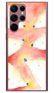 kanoco 「シロクマの夢」 （クリア） / for Galaxy S22 Ultra SCG14/au SECOND SKIN スマホケース sc-52c ケース sc-52c カバー galaxy s