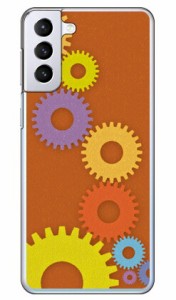 はぐるま レッド （クリア） / for Galaxy S21+ 5G SCG10/au Coverfull galaxy s21 plus 5g ケース カバー ギャラクシー s21 プラス 5G 