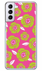 サザンフラワー ピンク （クリア） / for Galaxy S21+ 5G SCG10/au Coverfull galaxy s21 plus 5g ケース カバー ギャラクシー s21 プラ