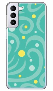 ドットウェイブ エメラルド （クリア） / for Galaxy S21+ 5G SCG10/au Coverfull galaxy s21 plus 5g ケース カバー ギャラクシー s21 