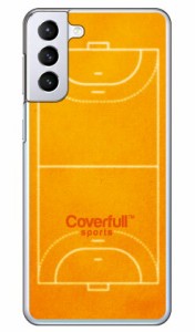 ハンドボールコート オレンジ（クリア） / for Galaxy S21+ 5G SCG10/au Coverfull galaxy s21 plus 5g ケース カバー ギャラクシー s21 