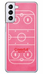 アイスホッケーコート ピンク（クリア） / for Galaxy S21+ 5G SCG10/au Coverfull galaxy s21 plus 5g ケース カバー ギャラクシー s21 